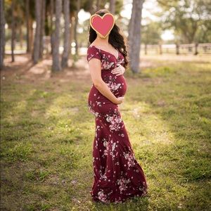 Pink Blush Maternity Dress